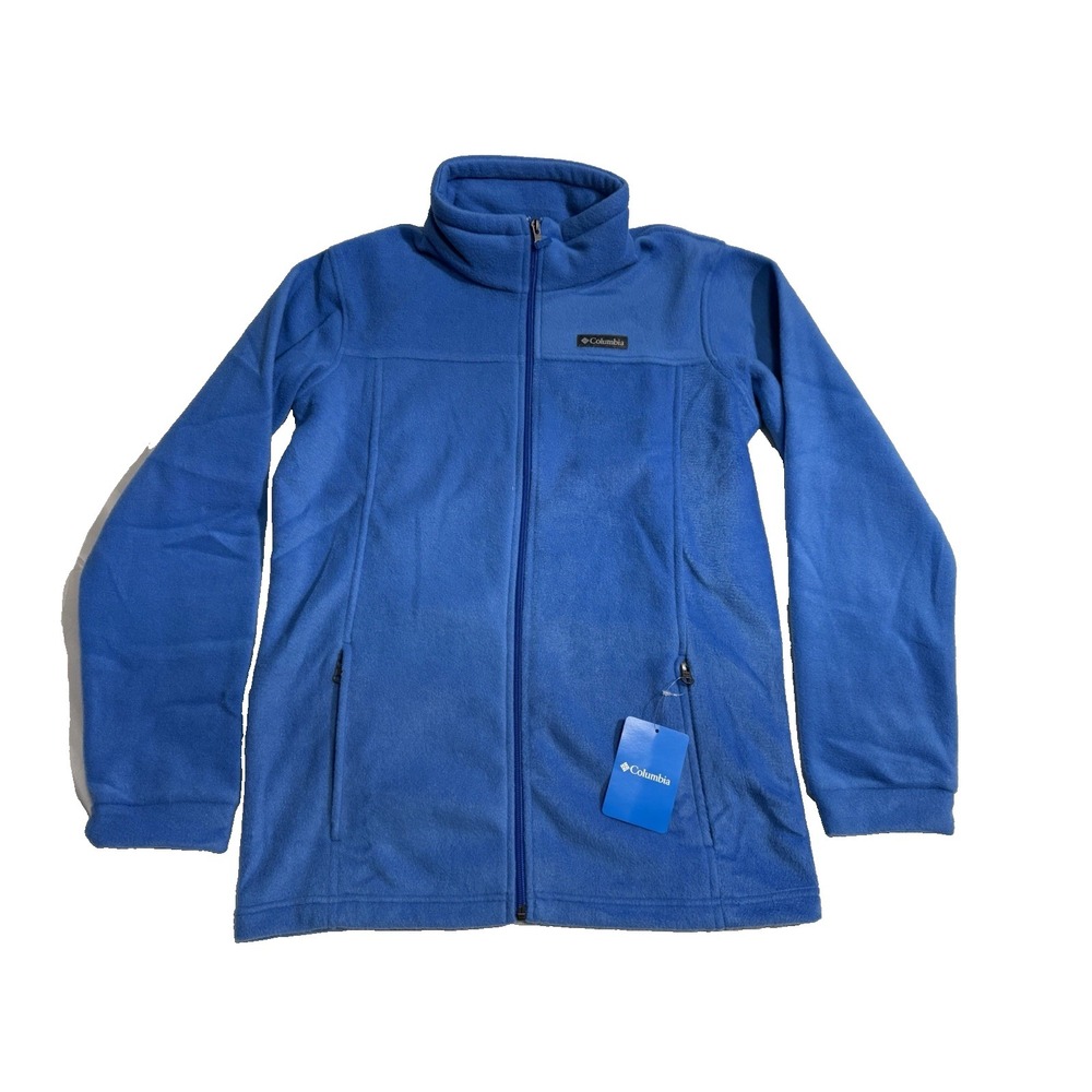 NWT Columbia Steens Mountain Blue Fleece Full Zip‎ Jacket Size Youth XL